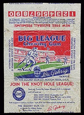 1933 Goudey Knot Hole League